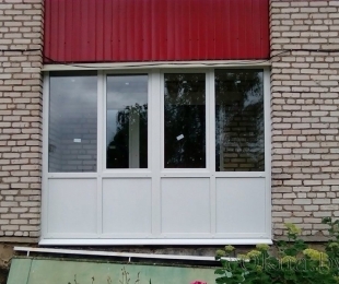 Балконная рама из ПВХ. Логойск. №8