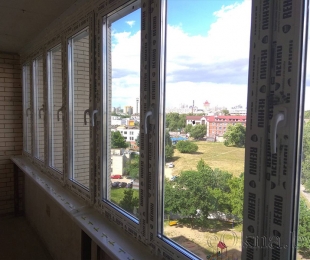 Балконная рама из ПВХ. Логойск. №11