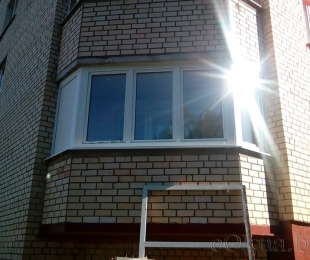 Балконная рама из ПВХ. Логойск. №12