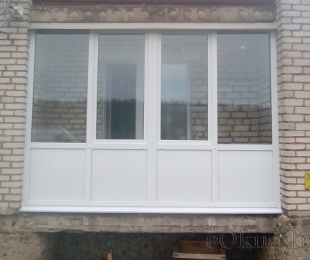 Балконная рама из ПВХ. Логойск. №13