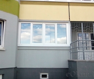 Балконная рама из ПВХ. Логойск. №3