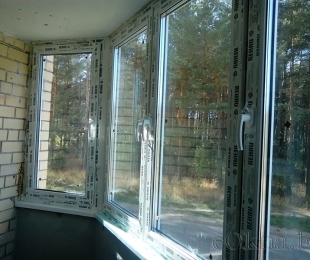 Балконная рама из ПВХ. Логойск. №4