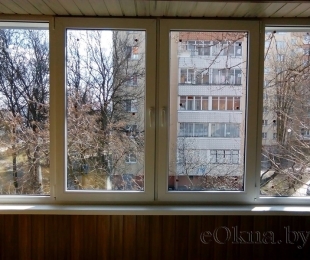 Балконная рама из ПВХ. Логойск. №7