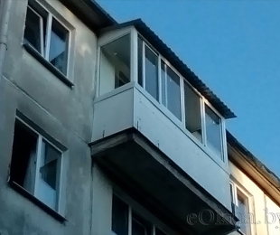 Балконная рама из алюминия. Логойск. №4