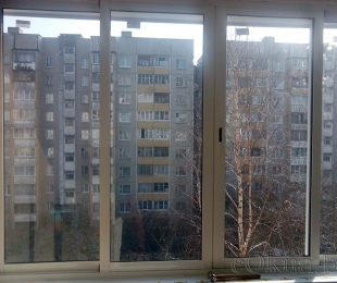 Балконная рама из алюминия. Логойск. №2